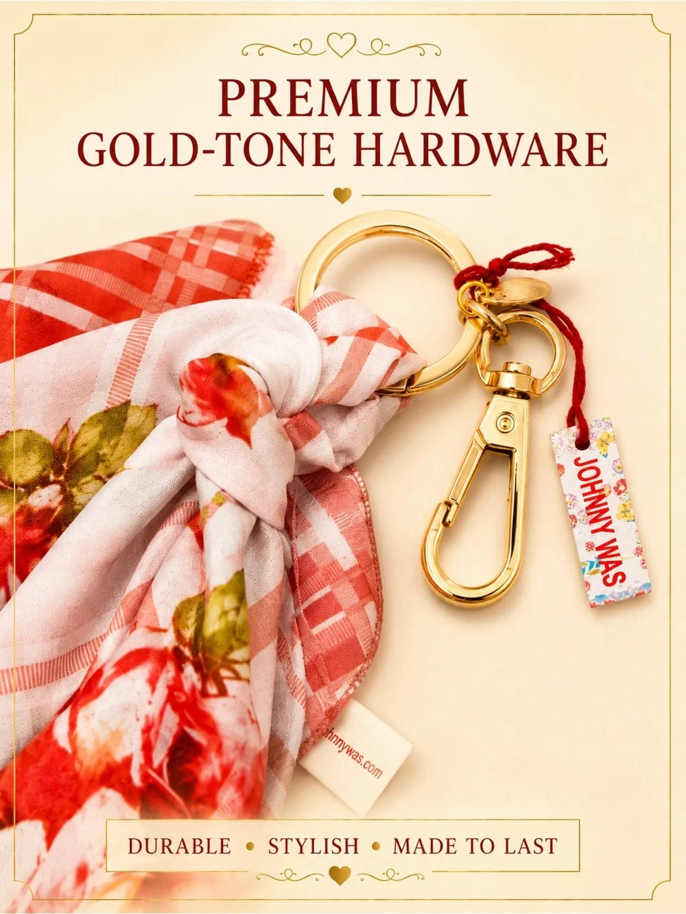 𝐉𝐎𝐇𝐍𝐍𝐘 𝐖𝐀𝐒 𝐍𝐖𝐓 Keychain Zoila Bandana Silk Scarf Handkerchief - Boho Bag Charm